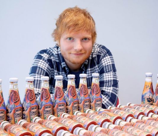 Ed Sheeran Designed Ketchup Bottles Sell for $1800